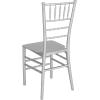 Flash Furniture 2 Pack HERCULES Series Gold Resin Stacking Chiavari Chair(Silver)