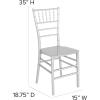 Flash Furniture 2 Pack HERCULES Series Gold Resin Stacking Chiavari Chair(Silver)