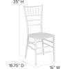 Flash Furniture 2 Pack HERCULES Series Gold Resin Stacking Chiavari Chair(White)