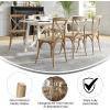 Flash Furniture 2-Pack Advantage Commercial X-Back Chairs with Solid Elm Wood One Piece Frame in Medium Natural with White Grain(Medium Natural White Grain)