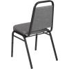 Flash Furniture 4 Pack HERCULES Series Trapezoidal Back Stacking Banquet Chair in Burgundy Patterned Fabric – Gold Frame(Gray Fabric/Silver Vein Frame)