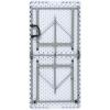 Flash Furniture 4-Foot Height Adjustable Bi-Fold Granite White Plastic Folding Table(Classic)