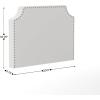 Flash Furniture Adeline Twin Headboard with 2 Outlets, USB Port, USB Type-C Port, Contoured Headboard, Studded LeatherSoft Upholstery, Dual Hanging Options, White(White Leathersoft)