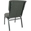 Flash Furniture Advantage Mixed Tan Discount Church Chair – 21 in. Wide(Charcoal Gray Fabric/Silver Vein Frame)