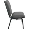 Flash Furniture Advantage Mixed Tan Discount Church Chair – 21 in. Wide(Fossil Fabric/Black Frame)