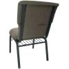 Flash Furniture Advantage Mixed Tan Discount Church Chair – 21 in. Wide(Jute Fabric/Black Frame)