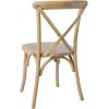 Flash Furniture Advantage Natural With White Grain X-Back Chair