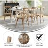 Flash Furniture Advantage Natural With White Grain X-Back Chair
