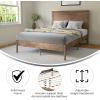 Flash Furniture Asher Solid Wood Platform Bed with Wooden Slats and Headboard, No Box Spring Needed, King Size, Light Brown(Light Brown)