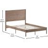 Flash Furniture Asher Solid Wood Platform Bed with Wooden Slats and Headboard, No Box Spring Needed, King Size, Light Brown(Light Brown)