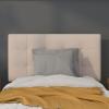 Flash Furniture Bedford Box Stitch Tufted Upholstered Twin Size Headboard in Black Fabric(Beige)