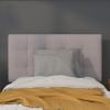 Flash Furniture Bedford Box Stitch Tufted Upholstered Twin Size Headboard in Black Fabric(Light Gray)