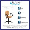 Flash Furniture Brandon Basketball Swivel Task Office Chair(Black and Orange)