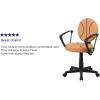 Flash Furniture Brandon Basketball Swivel Task Office Chair(Black and Orange)