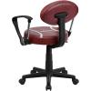 Flash Furniture Brandon Basketball Swivel Task Office Chair(Brown)