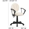 Flash Furniture Brandon Basketball Swivel Task Office Chair(Brown and Cream)