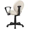 Flash Furniture Brandon Basketball Swivel Task Office Chair(Brown and Cream)