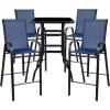 Flash Furniture Brazos 4-Person Outdoor Dining Set(Navy)
