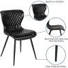 Flash Furniture Bristol Contemporary Upholstered Chair in Black Vinyl(Black Vinyl)