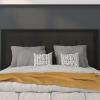 Flash Furniture Bristol Metal Tufted Upholstered Full Size Headboard in Black Fabric