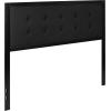 Flash Furniture Bristol Metal Tufted Upholstered Queen Size Headboard in Black Fabric