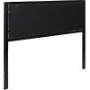 Flash Furniture Bristol Metal Tufted Upholstered Queen Size Headboard in Dark Gray Fabric