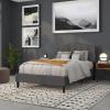 Flash Furniture Cambridge Tufted Upholstered Full Size Headboard in Dark Gray Fabric(Dark Gray)