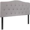 Flash Furniture Cambridge Tufted Upholstered Full Size Headboard in Light Gray Fabric(Light Gray)