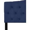 Flash Furniture Cambridge Tufted Upholstered Queen Size Headboard in Navy Fabric