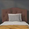 Flash Furniture Cambridge Tufted Upholstered Twin Size Headboard in White Fabric(Camel)