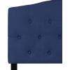 Flash Furniture Cambridge Tufted Upholstered Twin Size Headboard in White Fabric(Navy)