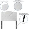 Flash Furniture Cambridge Tufted Upholstered Twin Size Headboard in White Fabric(White)