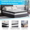 Flash Furniture Capri Comfortable Sleep 12″ Hybrid Pocket Spring and Foam Mattress, Foam Pocket Spring Hybrid Mattress for Pressure Relief, Queen(Full)