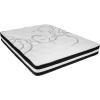 Flash Furniture Capri Comfortable Sleep 12″ Hybrid Pocket Spring and Foam Mattress, Foam Pocket Spring Hybrid Mattress for Pressure Relief, Queen(Queen)