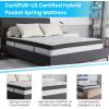 Flash Furniture Capri Comfortable Sleep 12″ Hybrid Pocket Spring and Foam Mattress, Foam Pocket Spring Hybrid Mattress for Pressure Relief, Queen(Queen)