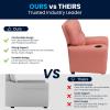 Flash Furniture Chandler LeatherSoft Kids Recliner with Cup Holder and Safety Recline, Contemporary Reclining Chair for Kids, Supports up to 90 lbs., Black(Pink Vinyl)