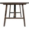Flash Furniture Eli Farmhouse Trestle Coffee Table, Rustic Solid Wood Coffee Table, X-Frame Design, Living Room, Bedroom, Home Office, 19.75″ H, Walnut(Dark Gray)