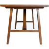 Flash Furniture Eli Farmhouse Trestle Coffee Table, Rustic Solid Wood Coffee Table, X-Frame Design, Living Room, Bedroom, Home Office, 19.75″ H, Walnut(Walnut)