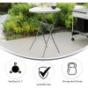 Flash Furniture Elon 32′ Round Folding Bar Height Table for Parties and Commercial Events, Indoor/Outdoor Plastic Tall Round Table, White(White)