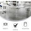 Flash Furniture Elon 6′ Plastic Folding Training and Event Table, Rectangular Folding Training Table with 220-lb. Static Weight Capacity, White(Granite White)
