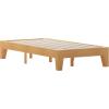 Flash Furniture Evelyn Wooden Platform Bed – Natural Pine Finish – Queen – Wooden Slat Support – No Box Spring Required – Easy Assembly(Natural)