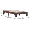 Flash Furniture Evelyn Wooden Platform Bed – Natural Pine Finish – Queen – Wooden Slat Support – No Box Spring Required – Easy Assembly(Walnut)