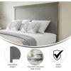 Flash Furniture Fiona King Size Wooden Headboard Only, Herringbone Patterned Adjustable Headboard in Light Brown(Gray Wash)