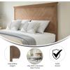 Flash Furniture Fiona King Size Wooden Headboard Only, Herringbone Patterned Adjustable Headboard in Light Brown(Light Brown)