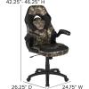 Flash Furniture Gaming Desk and Black Racing Chair Set/Cup Holder/Headphone Hook/Removable Mouse Pad Top – 2 Wire Management Holes(Camouflage)