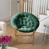 Flash Furniture Gwen Oversize Folding Saucer Chair – Blush Faux Fur Moon Chair – Soft Gold Metal Frame – 38″ Portable Folding Chair – for Dorm and Bedroom(Emerald Fabric/ Soft Gold)