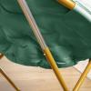Flash Furniture Gwen Oversize Folding Saucer Chair – Blush Faux Fur Moon Chair – Soft Gold Metal Frame – 38″ Portable Folding Chair – for Dorm and Bedroom(Emerald Fabric/ Soft Gold)