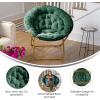 Flash Furniture Gwen Oversize Folding Saucer Chair – Blush Faux Fur Moon Chair – Soft Gold Metal Frame – 38″ Portable Folding Chair – for Dorm and Bedroom(Emerald Fabric/ Soft Gold)
