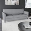 Flash Furniture HERCULES Diplomat Series Black LeatherSoft Sofa(Grey)