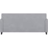 Flash Furniture HERCULES Diplomat Series Black LeatherSoft Sofa(Grey)